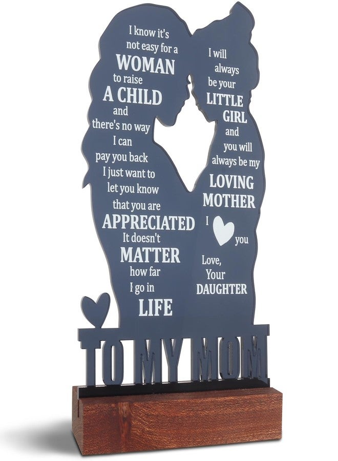Heartfelt Gifting هدايا للأم من ابنتها - هدايا مميزة للأم في عيد الأم، لوحة تذكارية للأم تحمل معنى خاصاً، هدايا للأم وابنتها "إلى أمي" في عيد الميلاد، عيد الحب، وعيد الفصح - Image 1